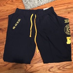 BNWT University of Michigan UofM PINK Sweatpants